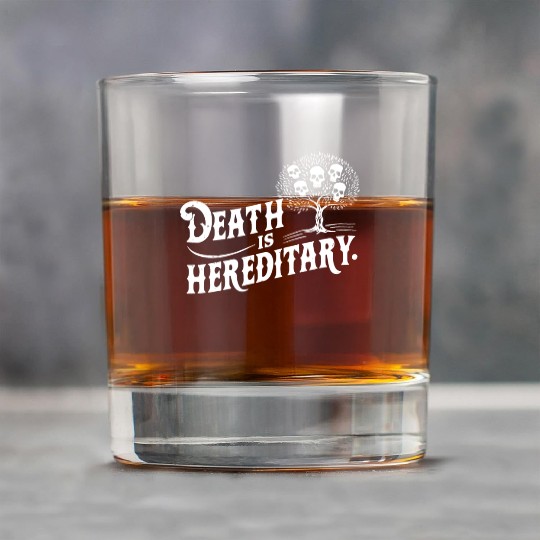 Death is Hereditary Dark Humor Skull Design Rock Glasses