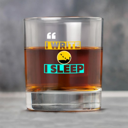 I Write I Sleep Funny Crime Writing Rock Glasses