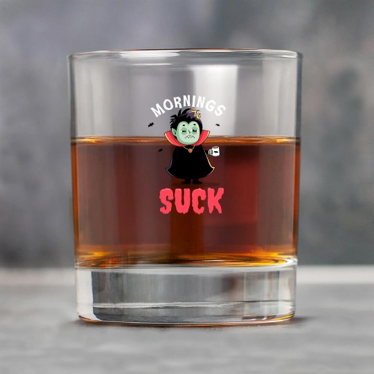 Mornings suck - Funny Dracula vampire Rock Glasses