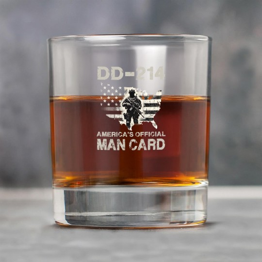 DD 214 America s Official Man Card Rock Glasses