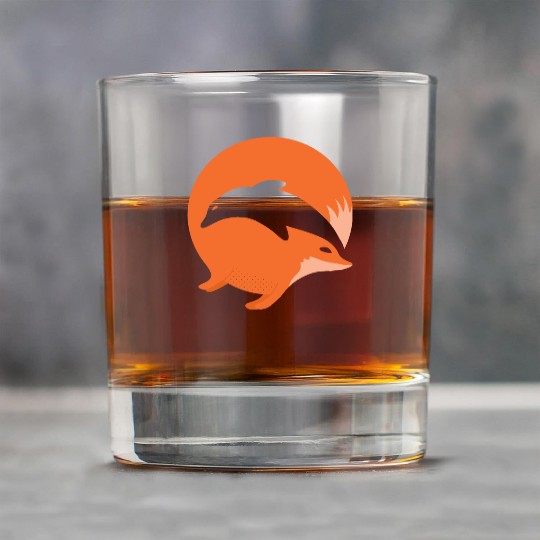 Fox or Dolphin in this fun optical illusion Rock Glasses