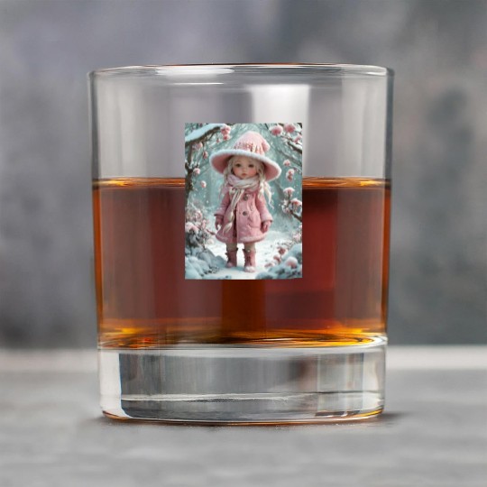 Full body of a realistic sweetness baby chibi girl Rock Glasses