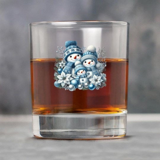 Snowman Christmas, Merry Christmas Rock Glasses