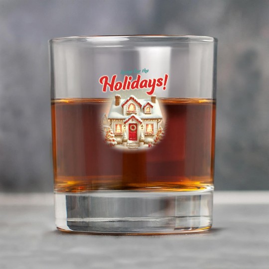 Home for the Holidays, Merry Christmas Rock Glasses