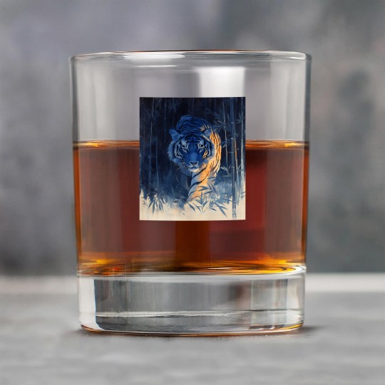 Majestic Tiger in the Bamboo Forest Rock Glasses