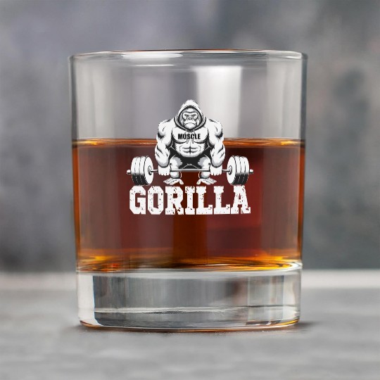 Gorilla Power Fitness Monkey Gorilla Gym Rock Glasses