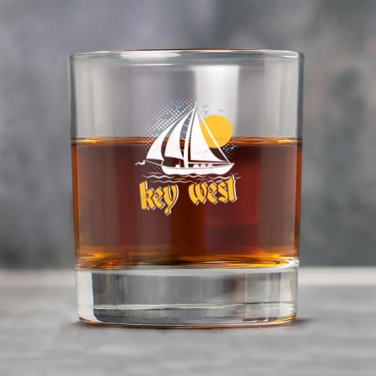 KEY-WEST FLORIDA Sunshine-State West Keys Rock Glasses