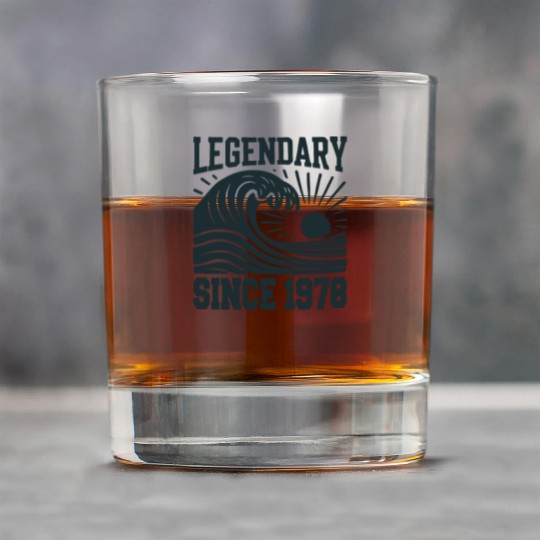 Legendary Since 1978 Birthday Vibes Rock Glasses
