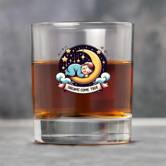 Dreams Come True Under Starry Night Sky Rock Glasses