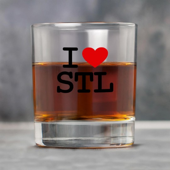 I Love St. Louis Rock Glasses
