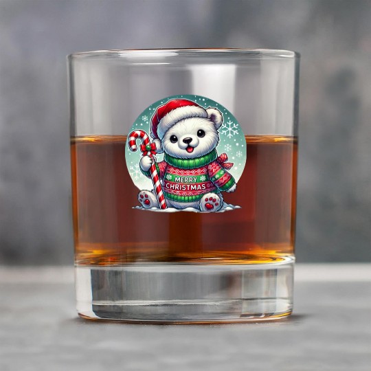 Polar Bear Christmas Sweater - Christmas Gifts Rock Glasses
