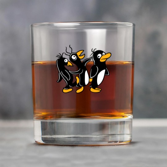 Crazy Penguins Walk Stupid Foot Kick Team Friends Rock Glasses