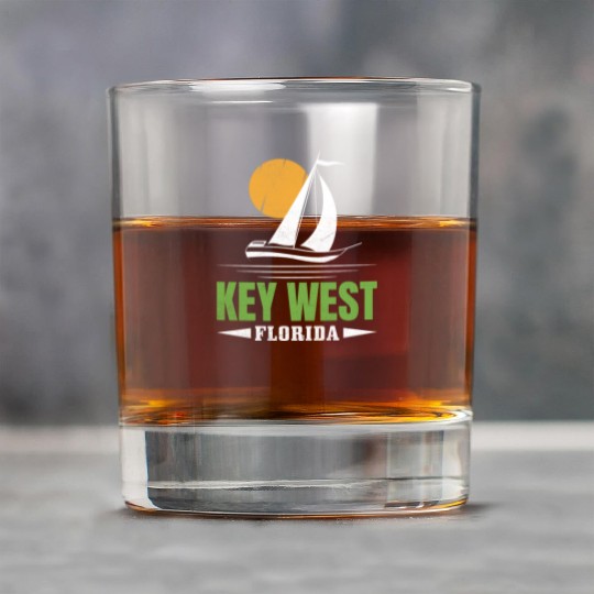 KEY-WEST FLORDIA Sailing West Keys Sailing Outfit Rock Glasses