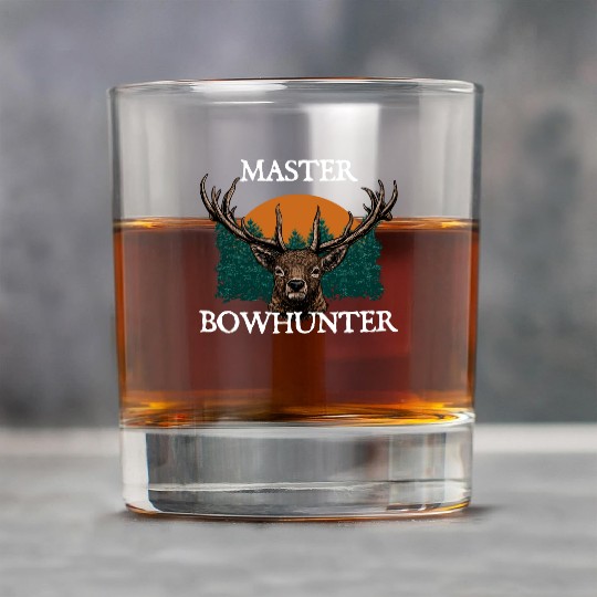 Master Bowhunter Fathers Day Hunting Parents Rock Glasses