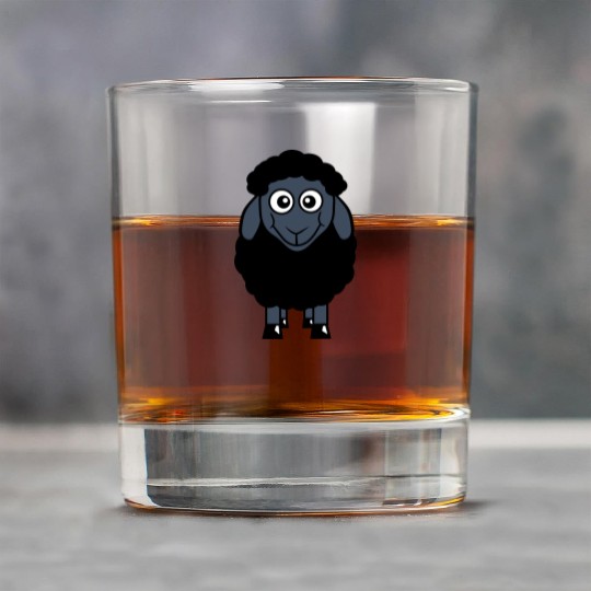 Black Sheep Small Cute Funny Lamb Cool Comic Sweet Rock Glasses