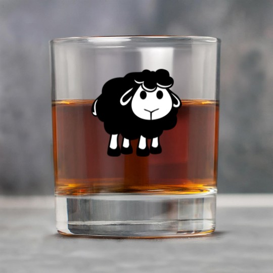 Black Sheep Small Cute Cute Lamb Cool Comic Sweet Rock Glasses