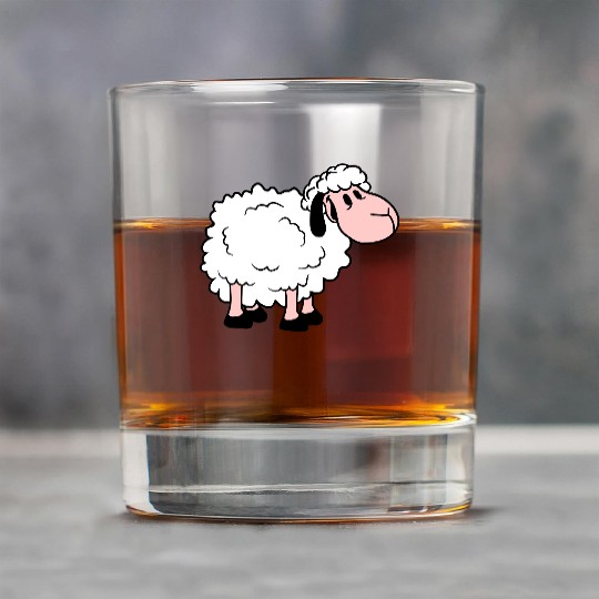 Sheep Baby Standing Cute Lamb Child Cool Comic Rock Glasses