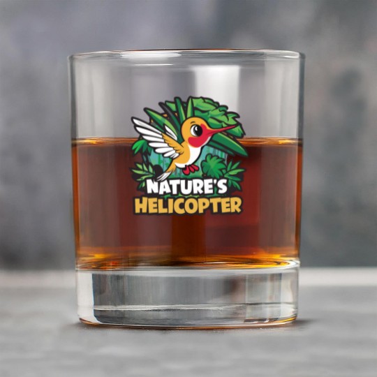 Hummingbird Humor Nature's Helicopter Tropical Rock Glasses