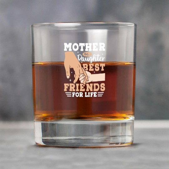 Mother and Daughter Best Friends for Life Rock Glasses