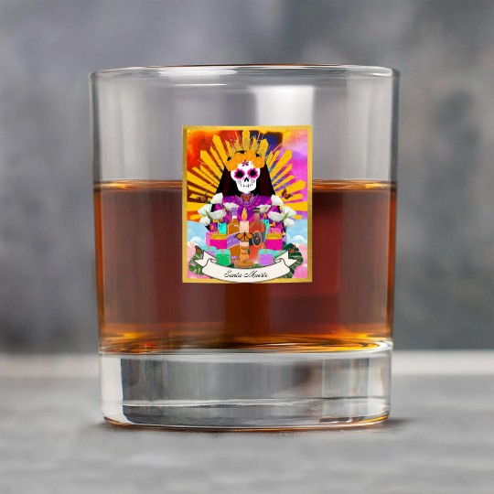 Butterfly Santa Muerte Rock Glasses
