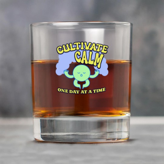 Cultivating Calm One Day At A Time Peaceful Rock Glasses