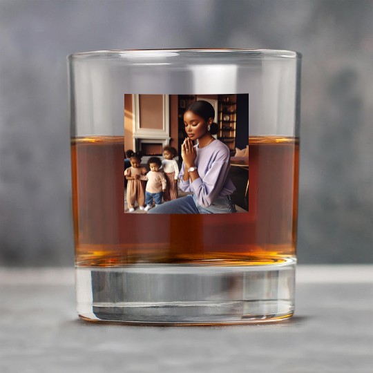 Caramel-skinned African American Woman Rock Glasses