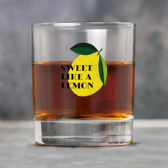 Sweet like a lemon Fruit Citrus Yellow Summer Rock Glasses