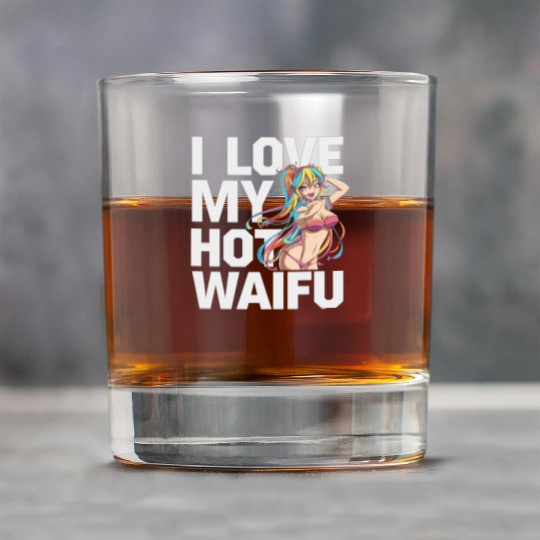 I Love My Hot Waifu - Fun and Bold Anime Art Rock Glasses