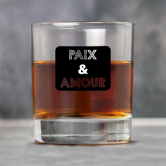 Paix et amour noir Rock Glasses