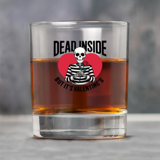 Dead Inside But It's Valentine's | Funny Valentine Rock Glasses