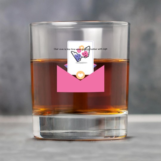 Getting Better with Age Valentine Day Rock Glasses