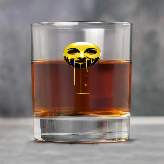 Melting Gold Face Rock Glasses