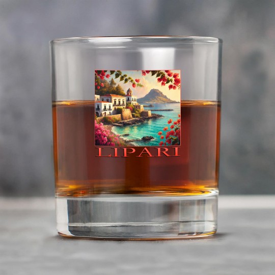 Lipari Volcano Mediterranean Terracotta Vacation Rock Glasses