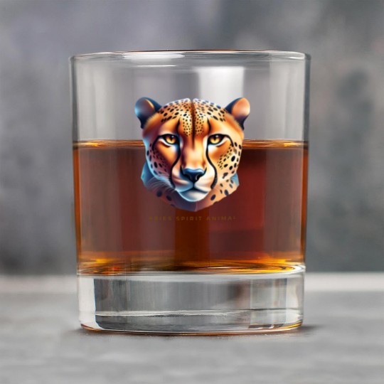 Aries Spirit Animal Cheetah Rock Glasses