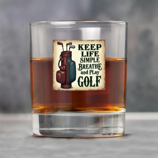 Golf Breath and Play Golf Rock Glasses