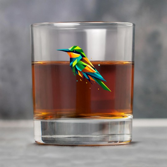 colorful geometric bee-eater bird Rock Glasses