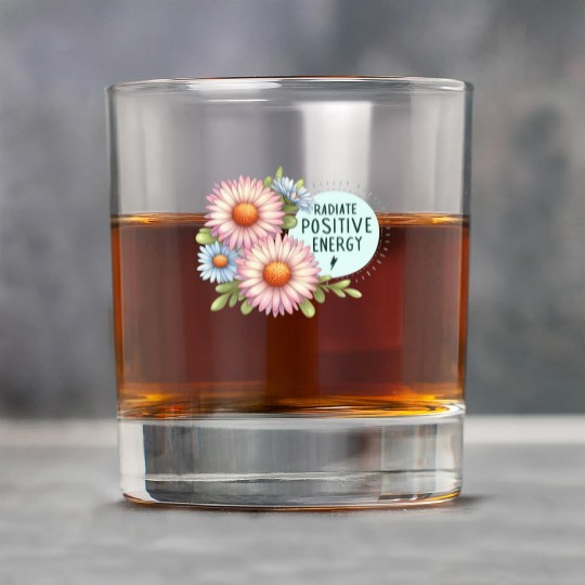 Radiate Positive Energy: Daisy and Bloom Art Rock Glasses