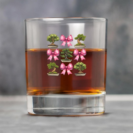 Coquette Bow Bonsai Japanese Zen Mothers Day Rock Glasses