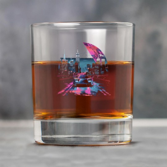 80s 90s Vaporwave Retro Car City Synthwave Rock Glasses