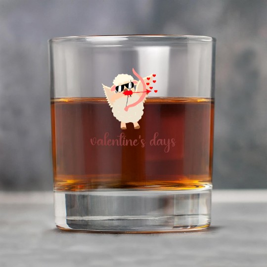 valentine s days llama Rock Glasses