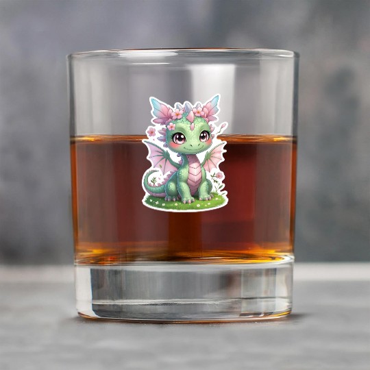 cute dragon (spring) Rock Glasses