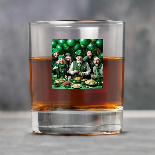 Green decorations for st paddy s day celebration Rock Glasses