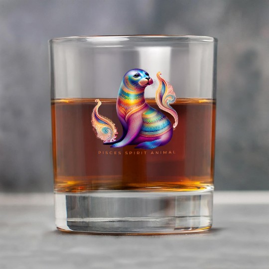 Pisces Spirit Animal Seal Alebrije Female Rock Glasses
