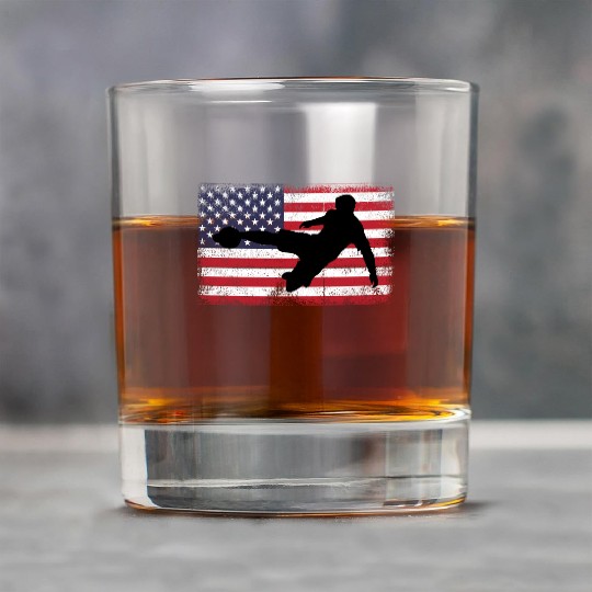 Ball Soccer American Flag USA Boys Men Rock Glasses