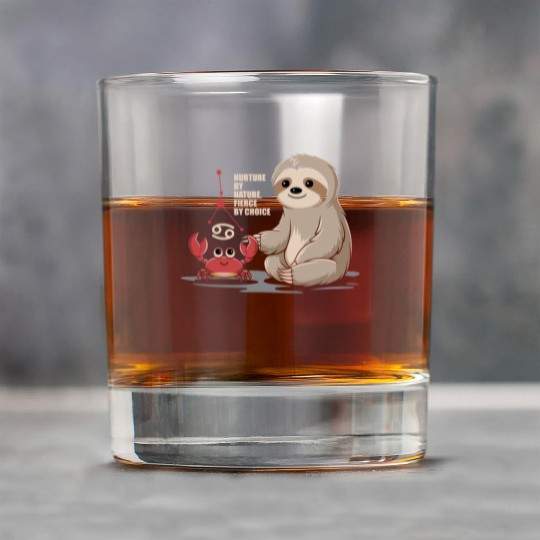 Cancer Zodiac Sloth: Nurture by Nature, Fierce by Rock Glasses
