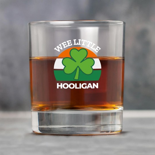 Wee Little Hooligan Great Saint Patrick Day Gift Rock Glasses