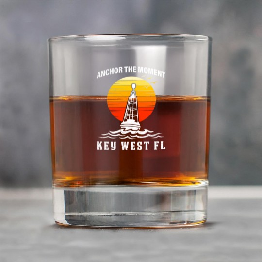 West Keys ANCHOR THE MOMENT KEY-WEST FL Rock Glasses
