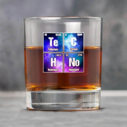 Techno Periodic Table – Perfect Rave & Festival Rock Glasses