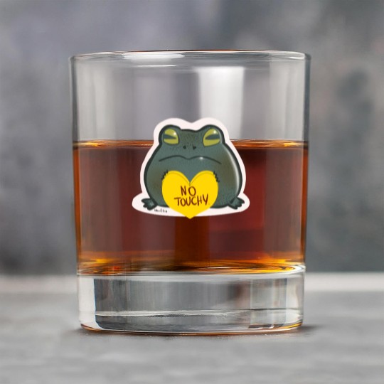 NO Touchy! Grumpy toad. Rock Glasses