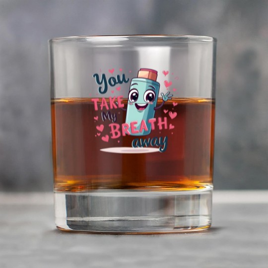 You Take My Breath Away Cute Inhaler Funny Cartoon Rock Glasses